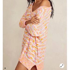 FREE PEOPLE | INTIMATELY It’s Unreal Striped Slouchy Oversized Sweater Women’s S